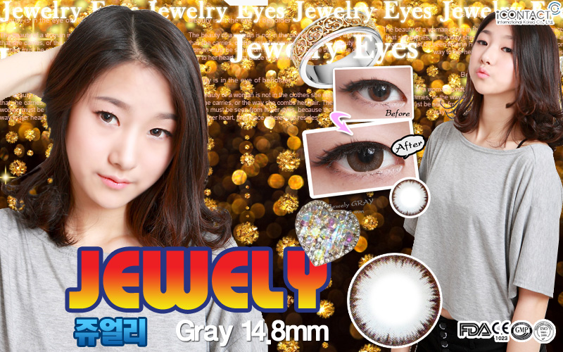 [グレー/GRAY] ジュエリー - JEWELY [14.8mm/ICK社]