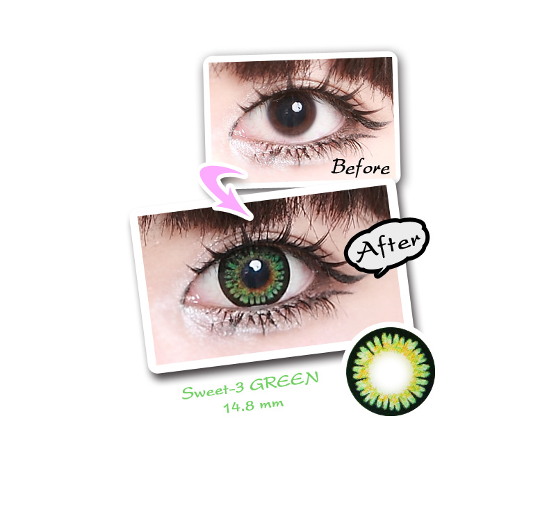 [グリーン/GREEN] スイート 3 - Sweet 3-color [14.8mm/ICK社]